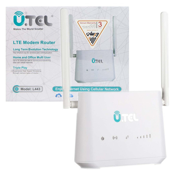 مودم روتر بی سیم 4G LTE یوتل مدل L443 همراه اول