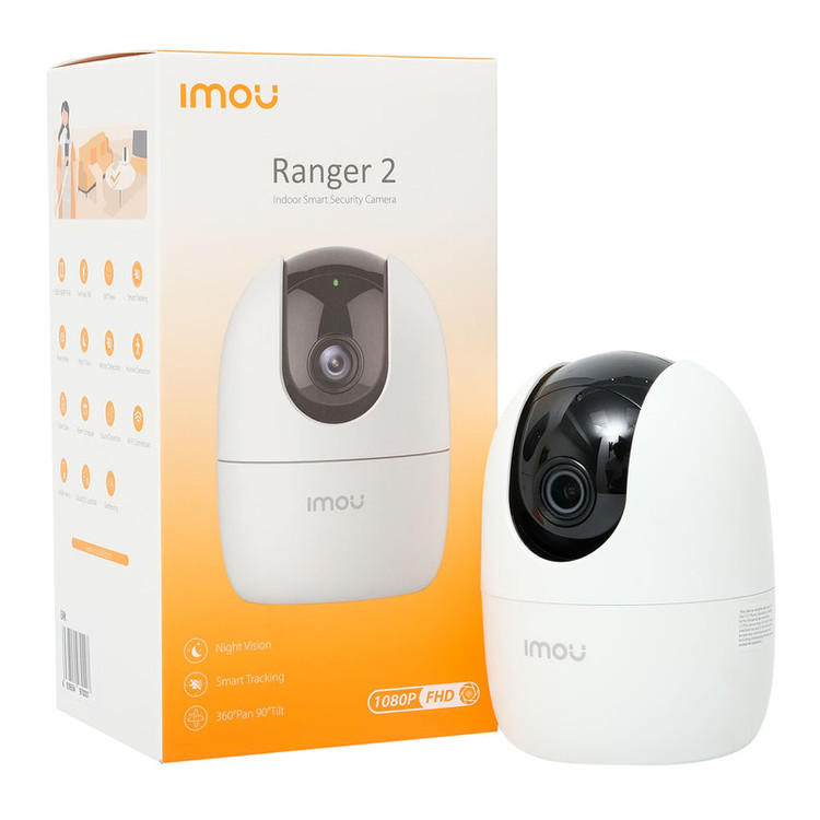 دوربین مداربسته تحت شبکه بیسیم آیمو مدل Ranger 2 با قابلیت تشخیص چهره، صدای دوطرفه، تشخیص حرکت و دید در شب، نصب روی دیوار و پشتیبانی از پروتکل Onvif