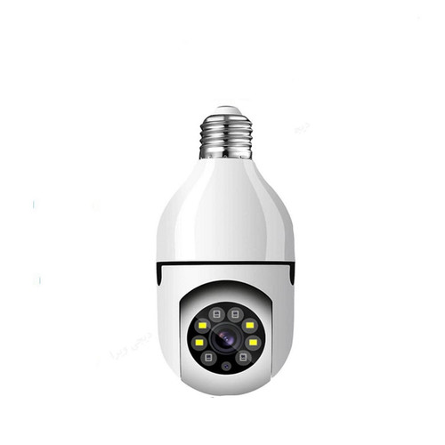 دوربین مداربسته تحت شبکه فضای بسته مدل V380 E27 بیسیم با لنز 2 مگاپیکسل، وضوح Full HD 1080، چرخش 360 درجه افقی و 90 درجه عمودی، دید در شب 20 متر و نصب آسان با سرپیچ لامپ برق شهری